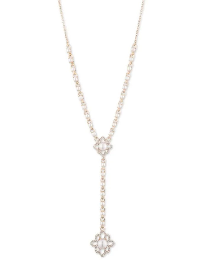 Marchesa Necklaces Pretty Pearl Y Necklace Gold 8211 Jewelry