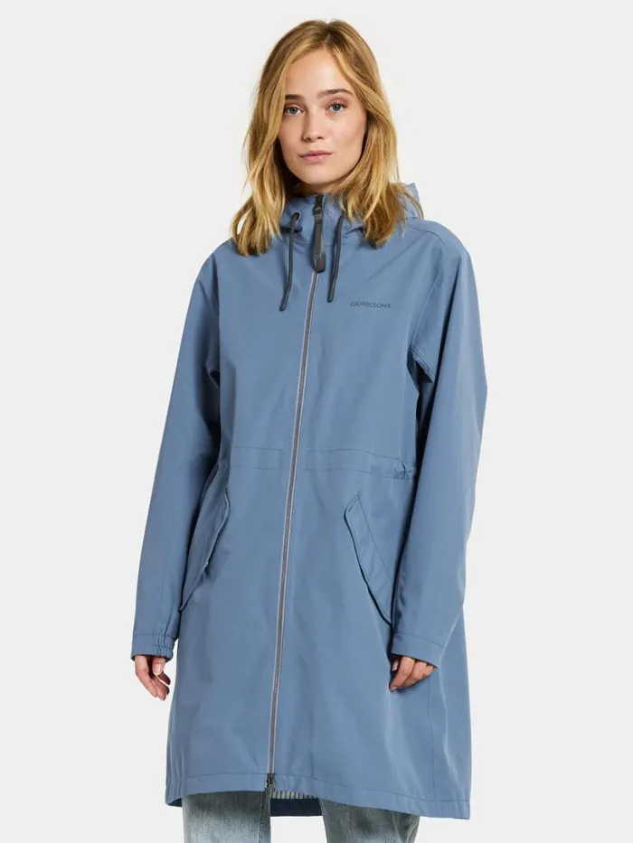 Marta Parka True Blue Women Didriksons Spring Jackets