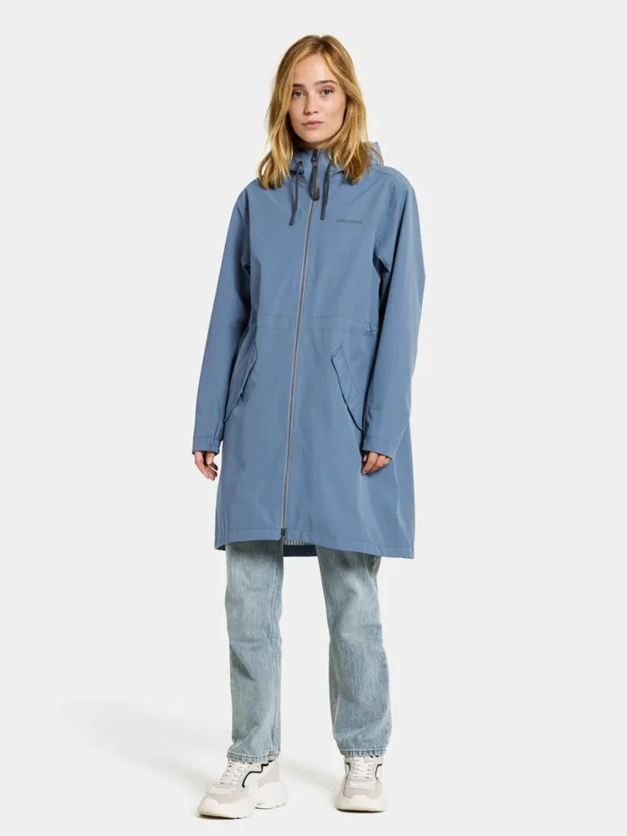 Marta Parka True Blue Women Didriksons Spring Jackets