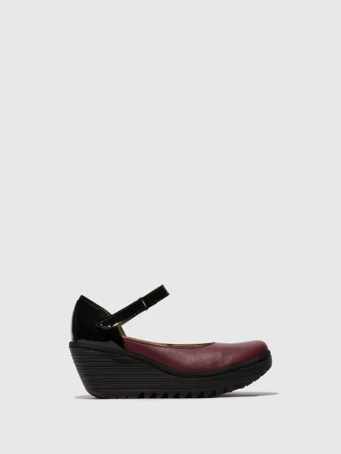Mary Jane Shoes YAWO345FLY WINEBLACK Women Fly London Shoes