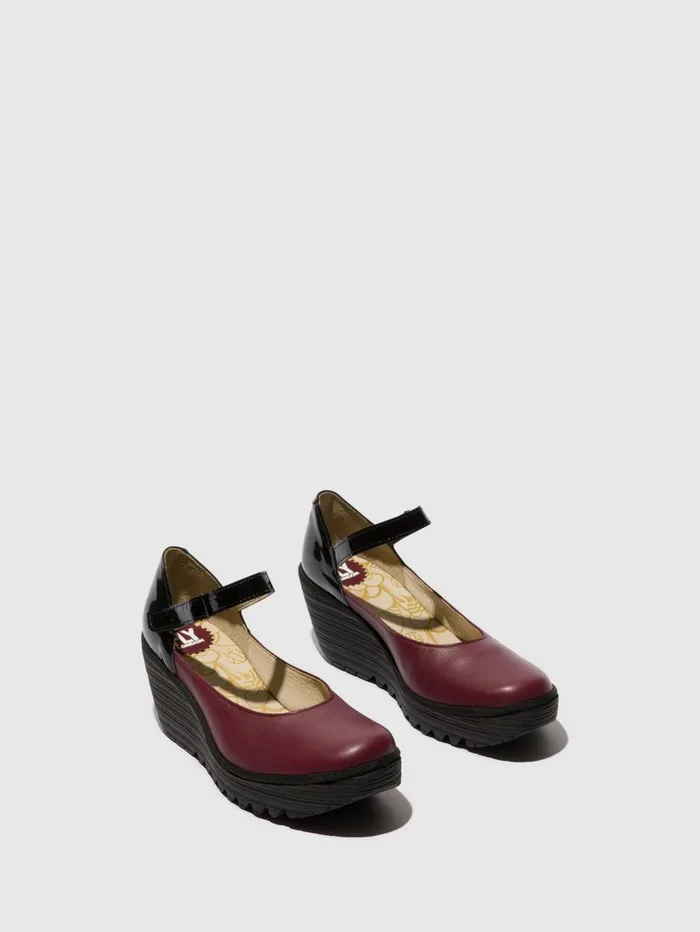 Mary Jane Shoes YAWO345FLY WINEBLACK Women Fly London Shoes