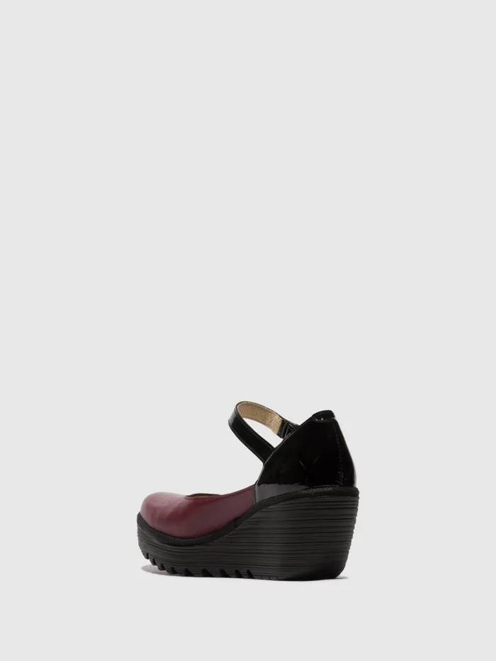Mary Jane Shoes YAWO345FLY WINEBLACK Women Fly London Shoes