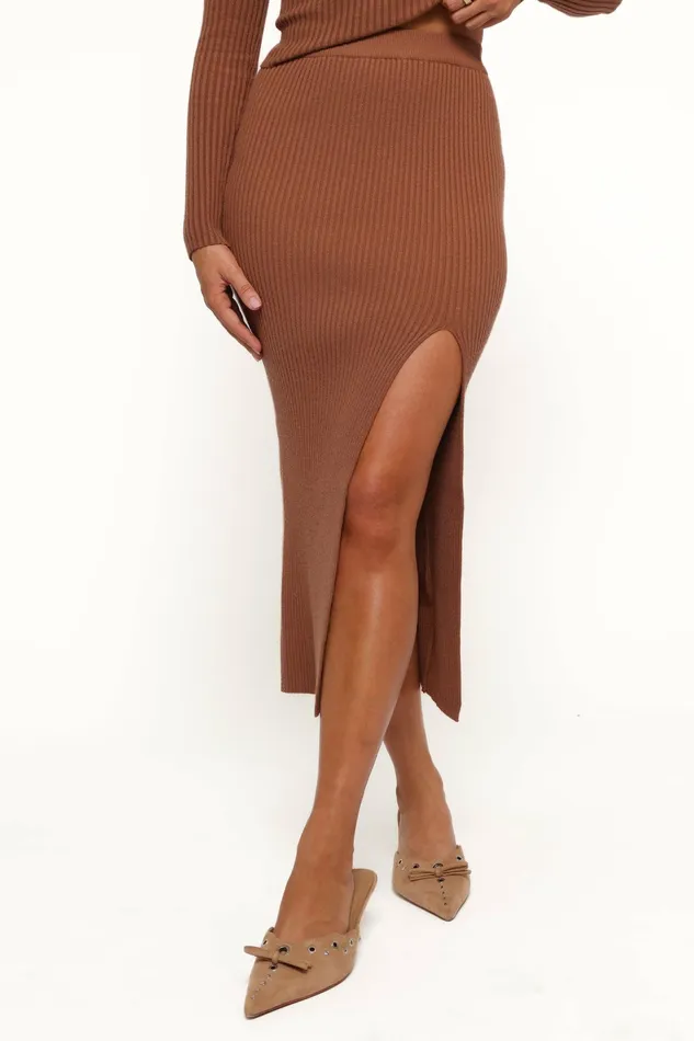 Matching Sets Petal and Pup Women Scalli Skirt Cognac