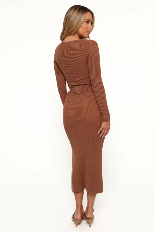 Matching Sets Petal and Pup Women Scalli Skirt Cognac