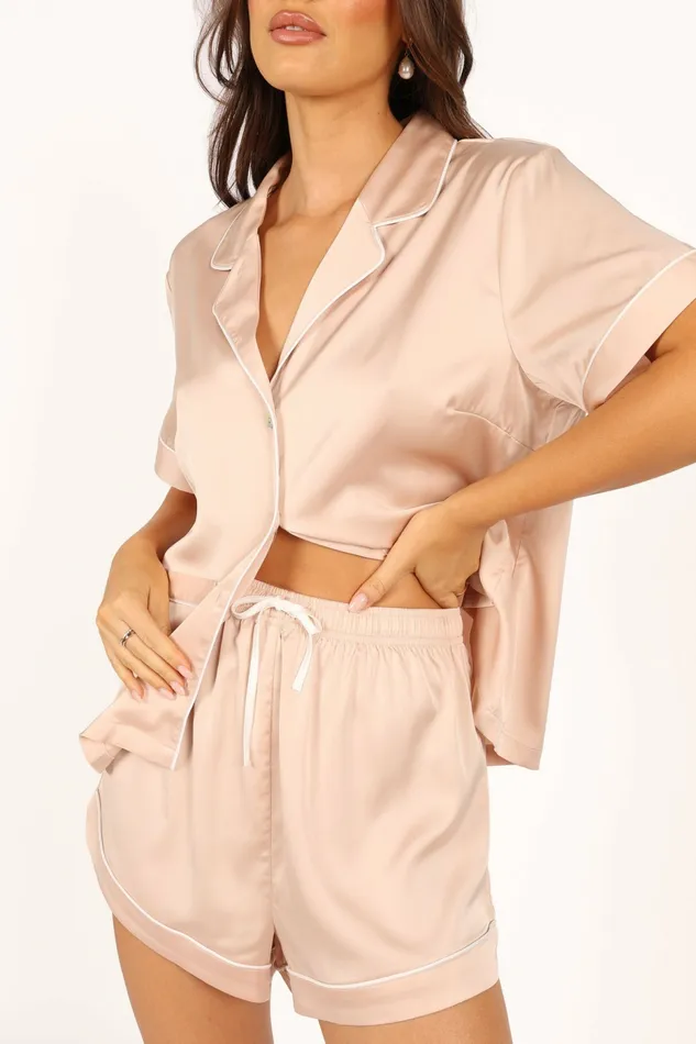 Matching Sets Samara Piping Set Blush 8211 Petal and Pup Women
