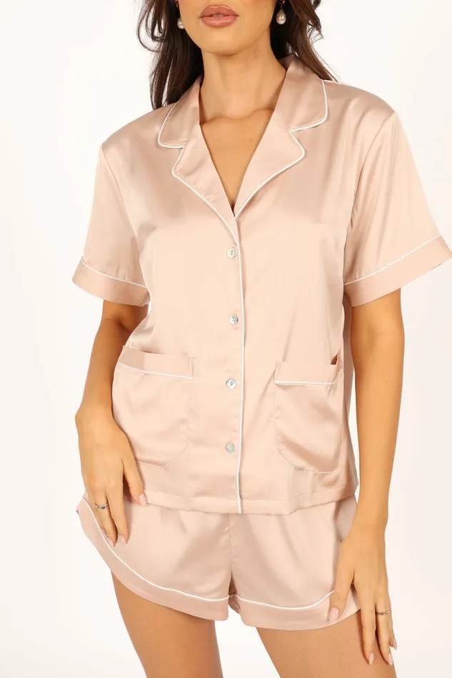 Matching Sets Samara Piping Set Blush 8211 Petal and Pup Women