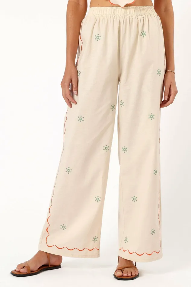 Matching Sets Women Elizabeth Pant Set Light Taupe Petal and Pup