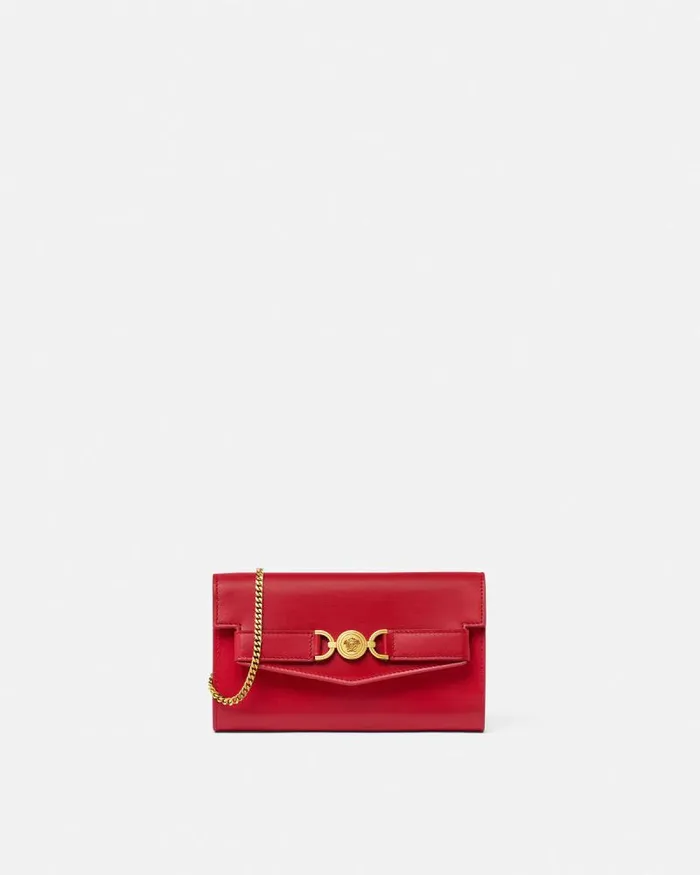Medusa 03995 Clutch Red Women Versace Shoulder and Crossbody
