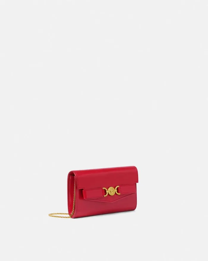Medusa 03995 Clutch Red Women Versace Shoulder and Crossbody
