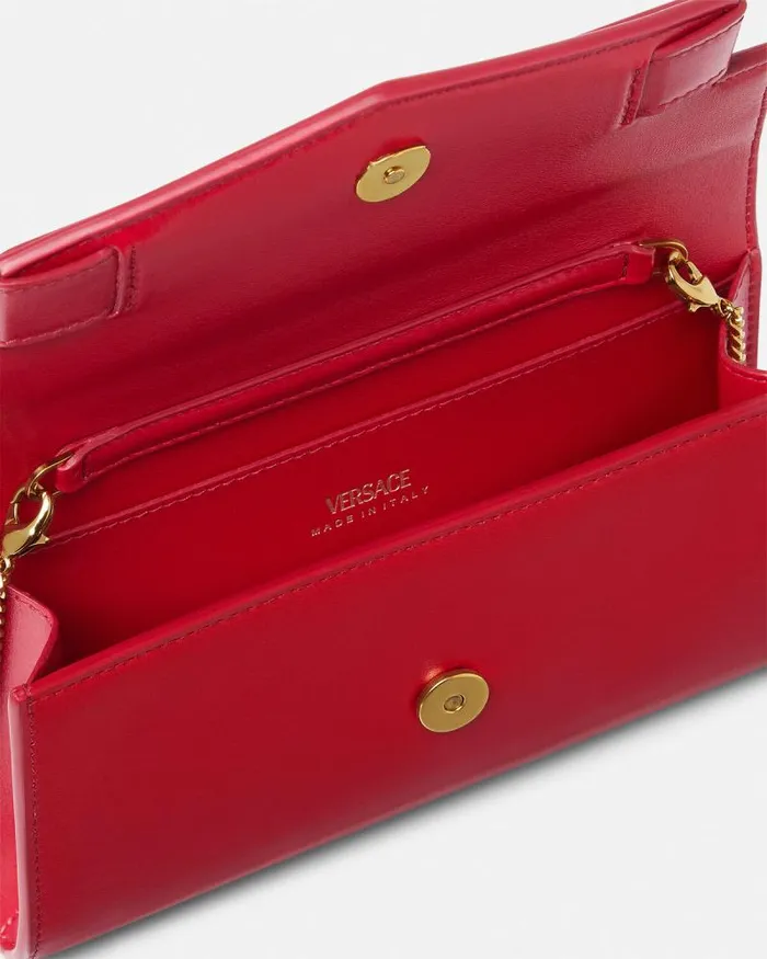 Medusa 03995 Clutch Red Women Versace Shoulder and Crossbody