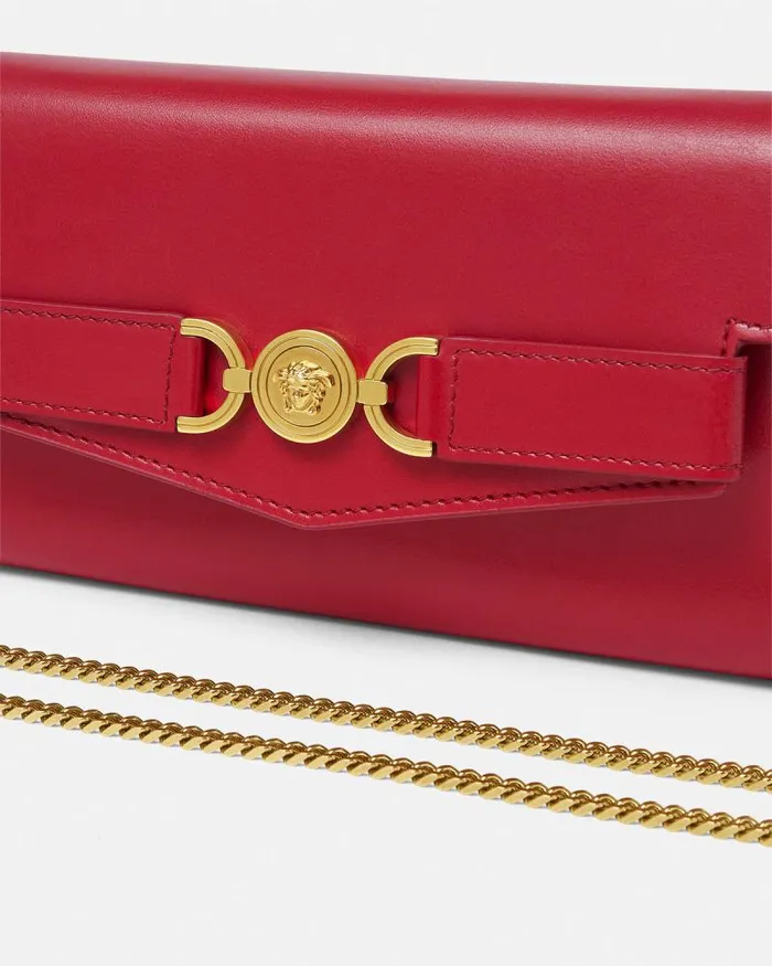 Medusa 03995 Clutch Red Women Versace Shoulder and Crossbody
