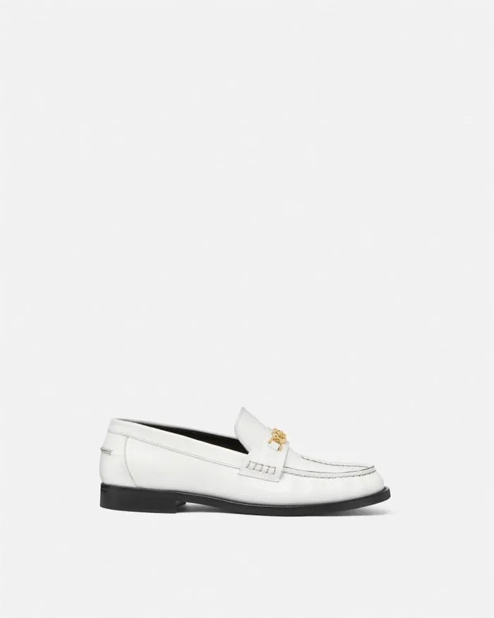 Medusa 03995 Loafers White Women Versace Loafers and Flats