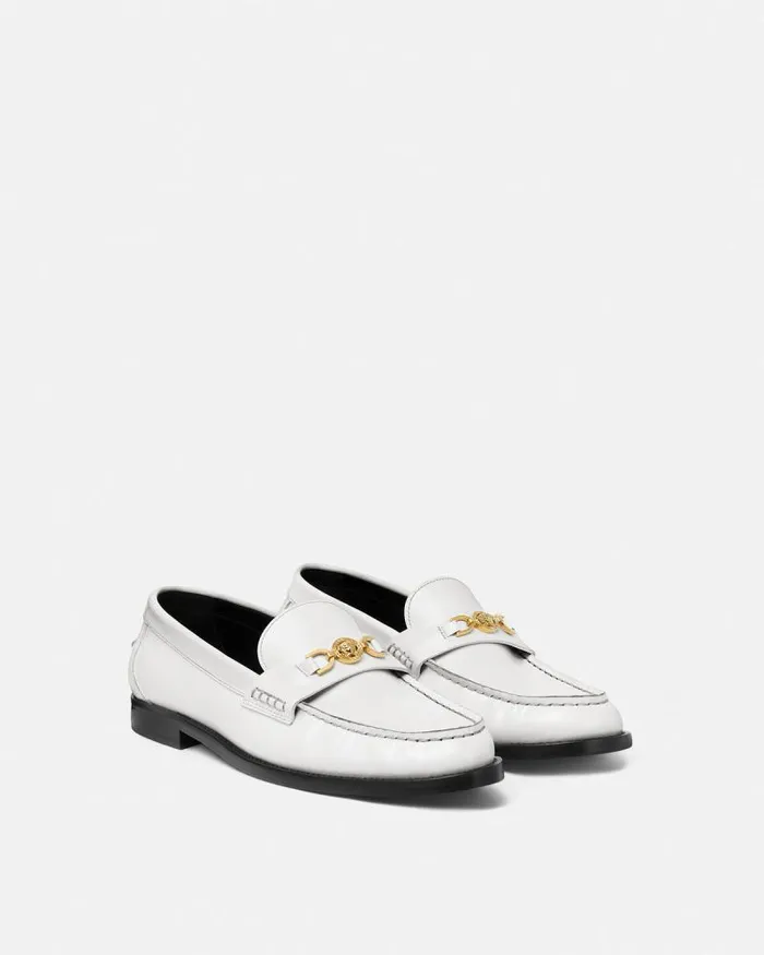 Medusa 03995 Loafers White Women Versace Loafers and Flats