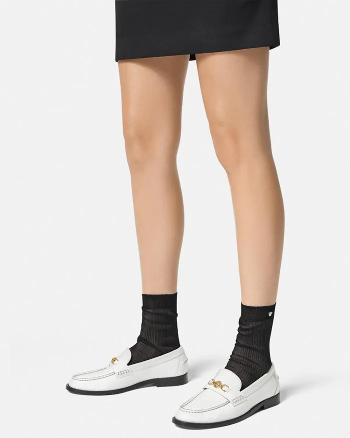 Medusa 03995 Loafers White Women Versace Loafers and Flats
