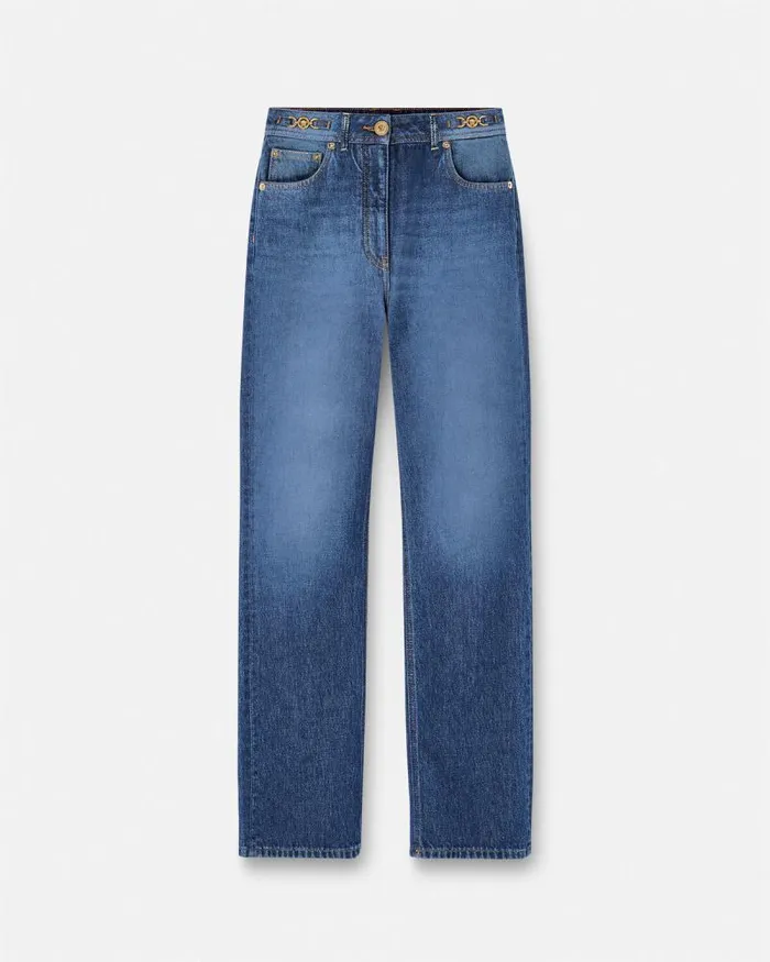 Medusa 03995 RegularFit Jeans Blue Women Versace Pants and Shorts