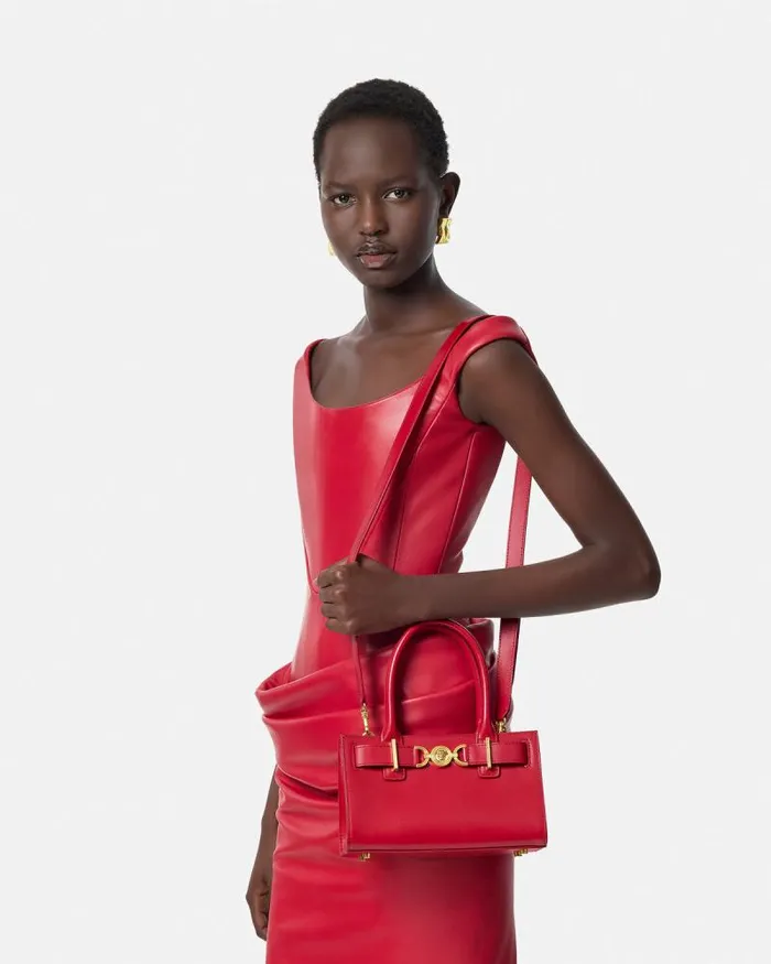 Medusa 03995 Small Tote Bag Red Women Versace Totes