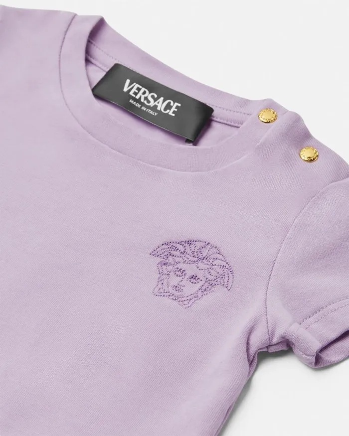 Medusa Baby TShirt Lilac Children Versace Clothing