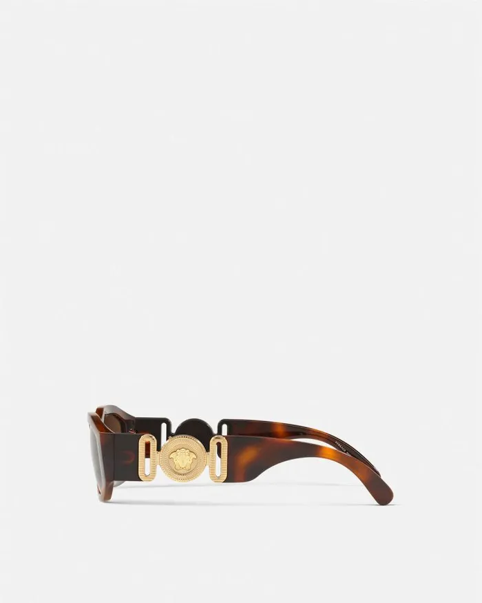 Medusa Biggie Sunglasses Havana WomenMen Versace Sunglasses