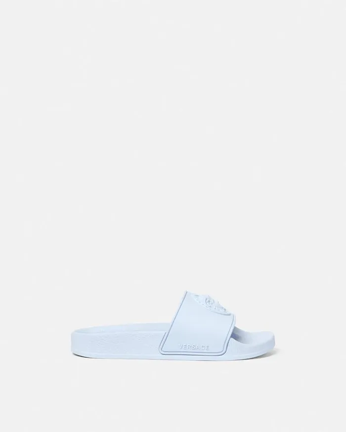Medusa Kids Sliders Light Blue Children Versace Shoes