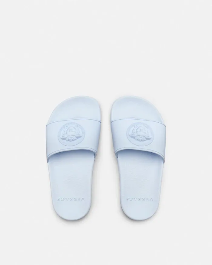 Medusa Kids Sliders Light Blue Children Versace Shoes