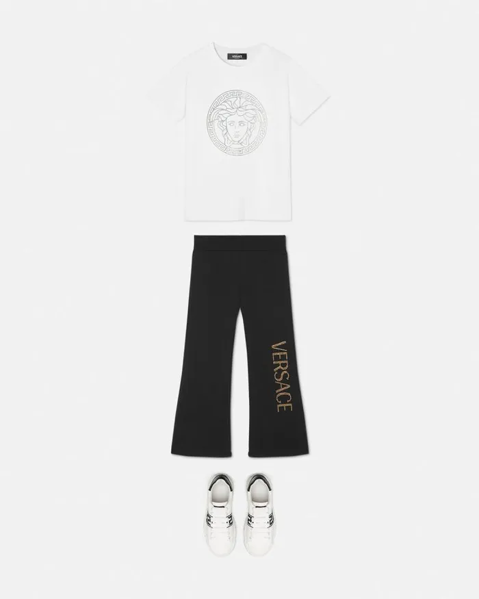 Medusa Kids TShirt Whitesilver Children Versace Clothing