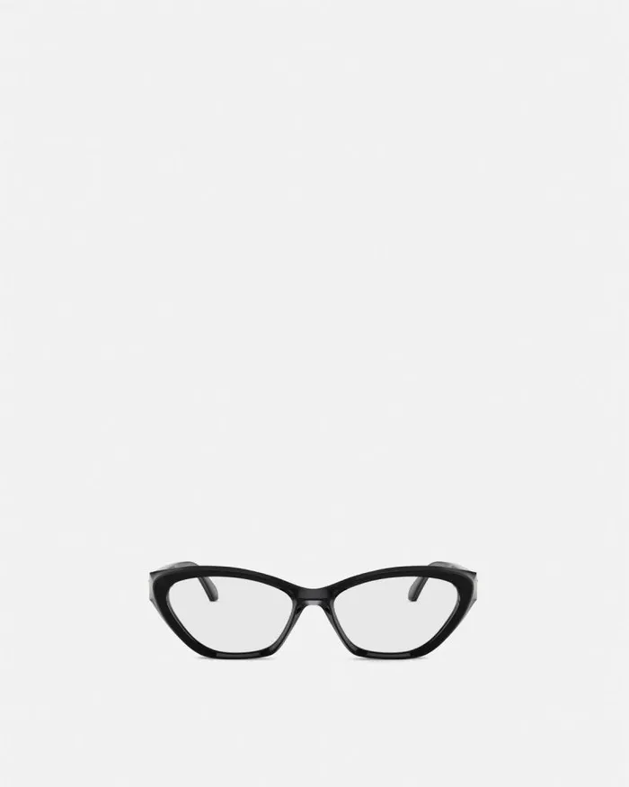 Medusa Plaque CatEye Glasses Blackgold Women Versace Eyeglass Frames