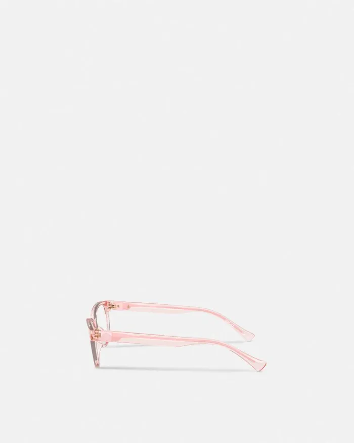 Medusa Plaque Kids Rectangular Glasses Light Pink Children Versace Accessories