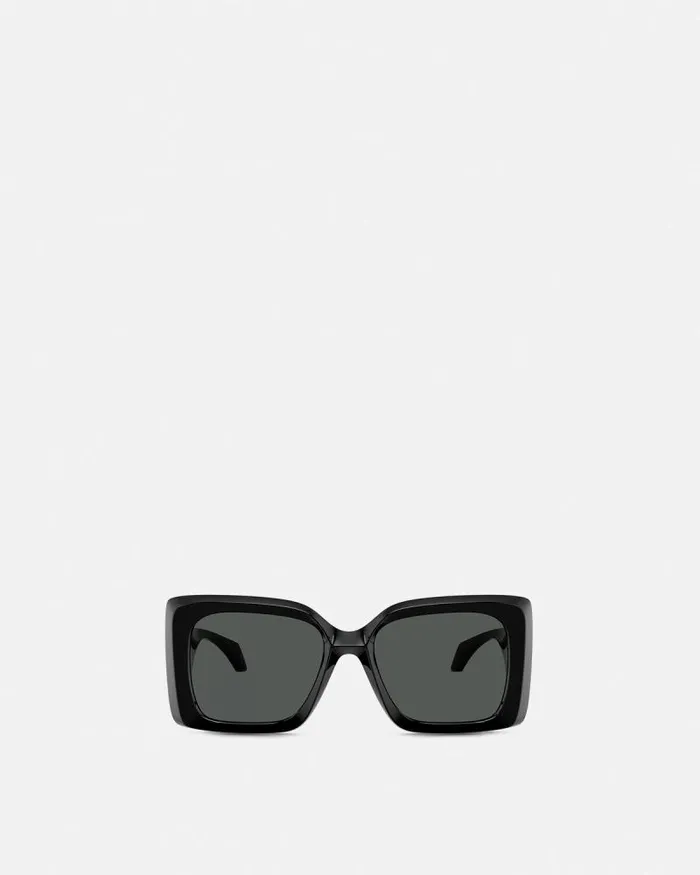 Medusa Plaque Maxi Sunglasses Blackgold Women Versace Sunglasses