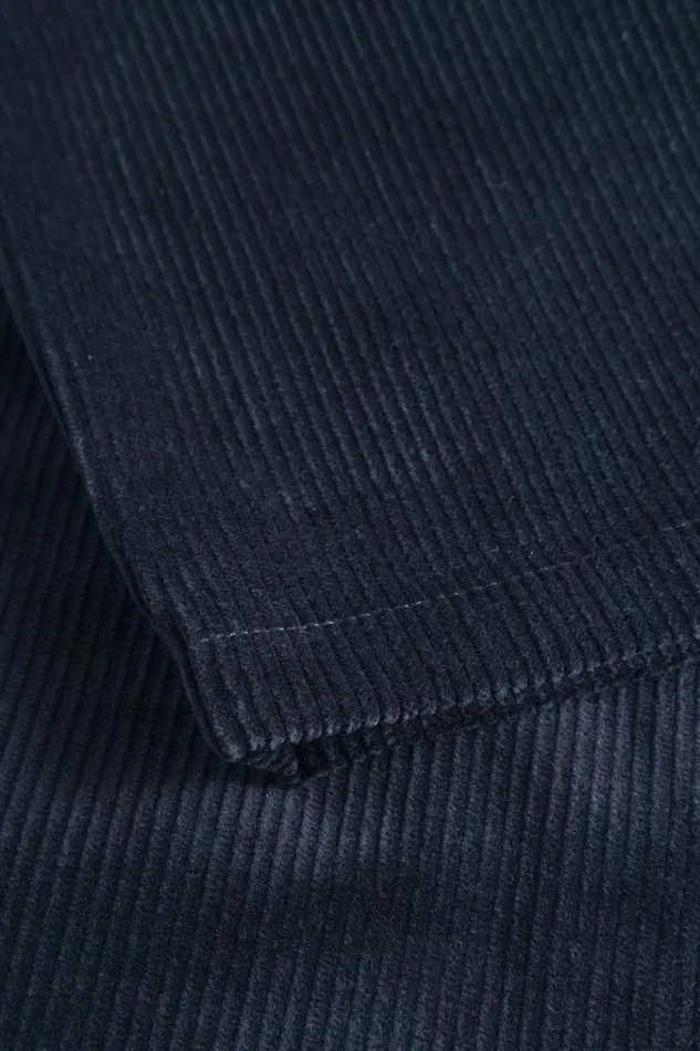 Men Aros Regular Wide Wale Corduroy Chino Dark Navy Norse Projects Trousers