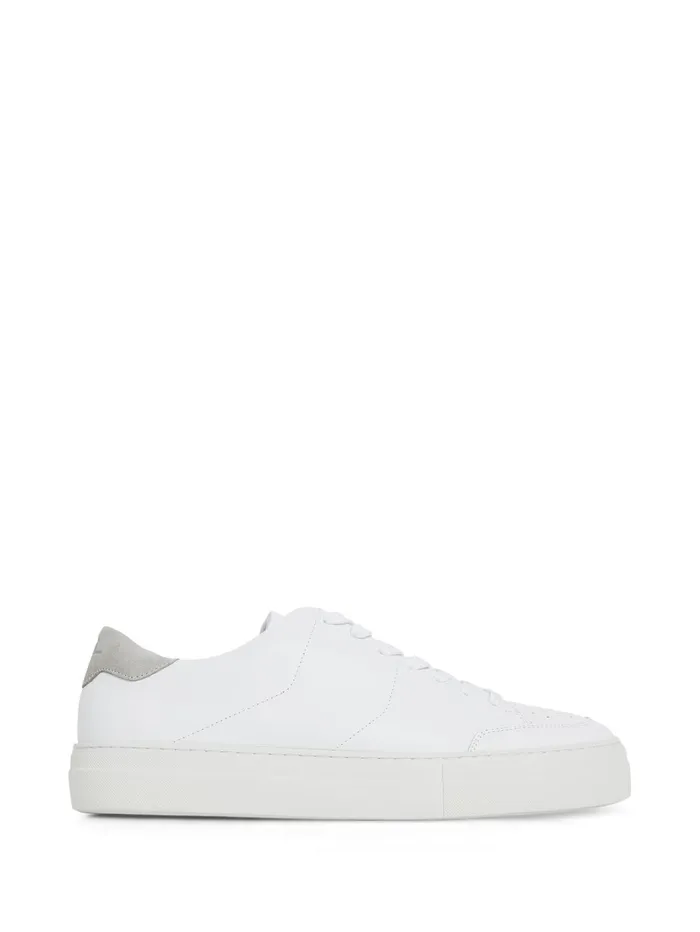 Men Art Signature Leather Sneaker White JLindeberg Shoes Men Art Signature Leather Sneaker White JLindeberg Shoes