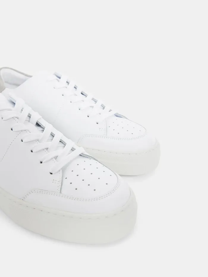 Men Art Signature Leather Sneaker White JLindeberg Shoes Men Art Signature Leather Sneaker White JLindeberg Shoes