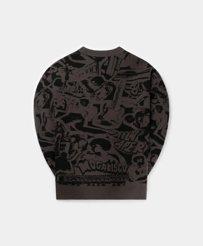 Men Ash Grey Hogba Sweater Daily Paper Hoodies and Sweaters Men Ash Grey Hogba Sweater Daily Paper Hoodies and Sweaters