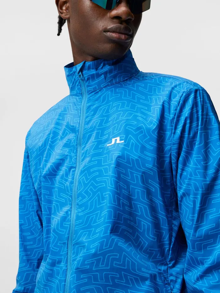 Men Ash Light Packable Jkt Print Lapis Outline Bridge Swirl JLindeberg Jackets Men Ash Light Packable Jkt Print Lapis Outline Bridge Swirl JLindeberg Jackets