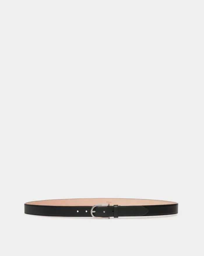 Men Bally Belts Udy 30mm Belt In Black Leather Black