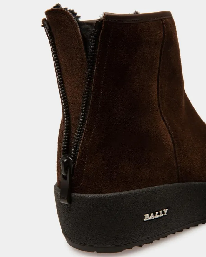 Men Bally Boots and Ankle Boots Guard Leather Snow Boots In Brown Brown Men Bally Boots and Ankle Boots Guard Leather Snow Boots In Brown Brown