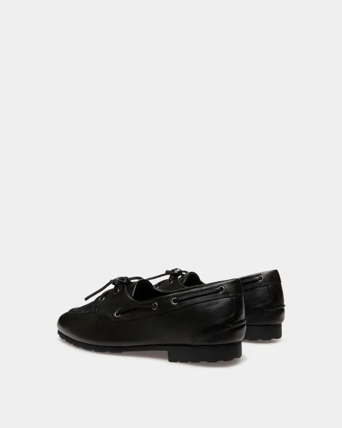 Men Bally Loafers and Moccasins Plume Loafer In Black Leather Black
