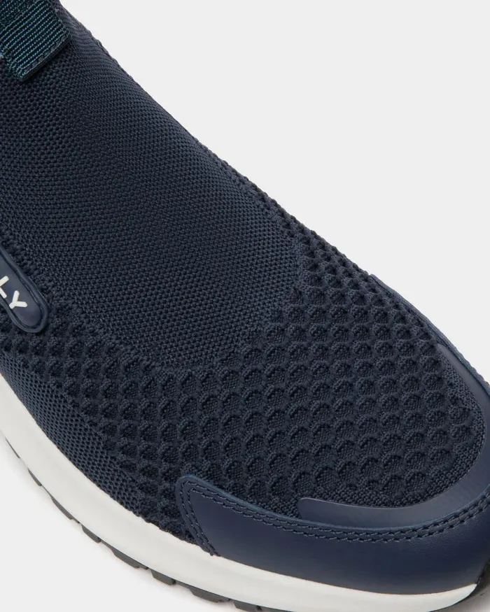 Men Bally Sneakers Outline Sneaker In Knit Fabric Blue Men Bally Sneakers Outline Sneaker In Knit Fabric Blue