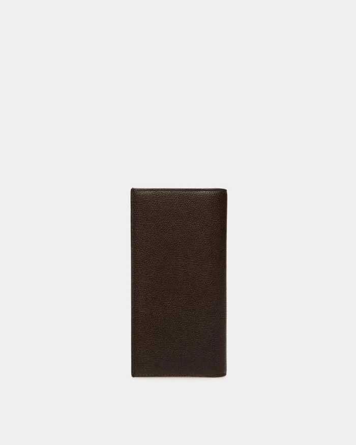 Men Bally Wallets and Card Holders Flag Continental Wallet In Ebano Leather Brown Men Bally Wallets and Card Holders Flag Continental Wallet In Ebano Leather Brown