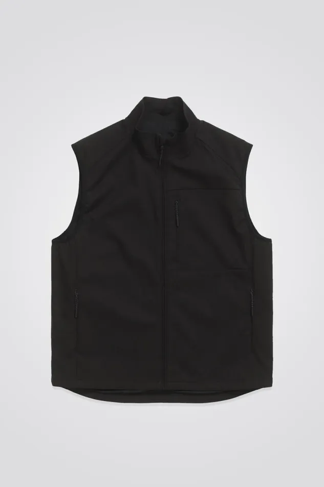 Men Birkholm Solotex Twill Vest Black Norse Projects Outerwear