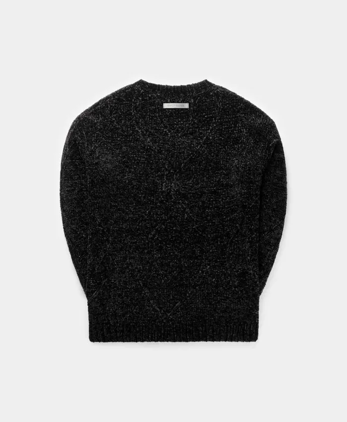 Men Black Dayo Knit Sweater Daily Paper Knitwear Men Black Dayo Knit Sweater Daily Paper Knitwear
