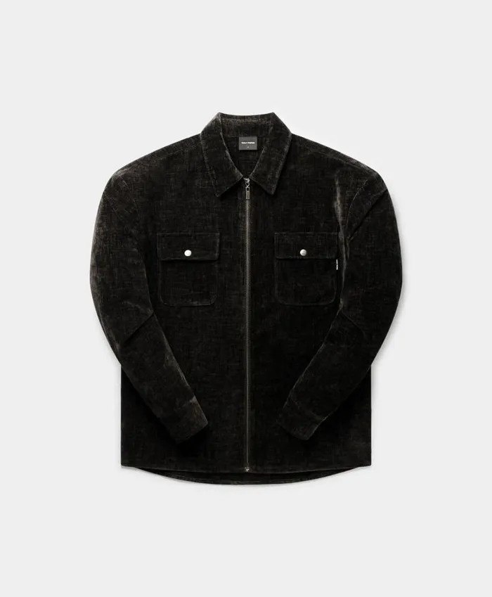 Men Black Hakim Velvet Longsleeve Shirt Daily Paper Longsleeves