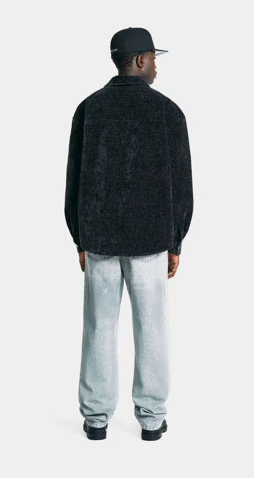 Men Black Hakim Velvet Longsleeve Shirt Daily Paper Longsleeves