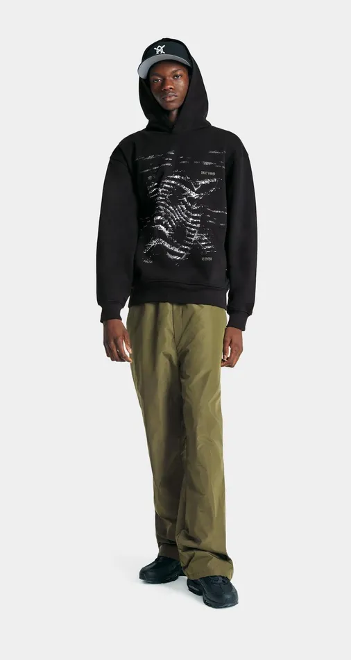 Men Black Rewind Hoodie Daily Paper Hoodies and Sweaters