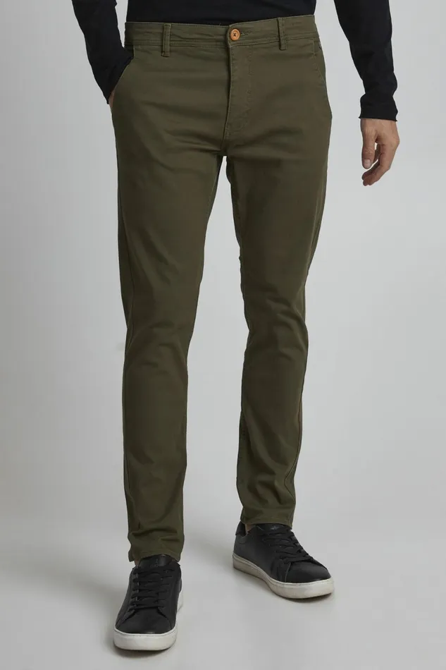 Men Blend Pants Casual Pants Olive Night Green