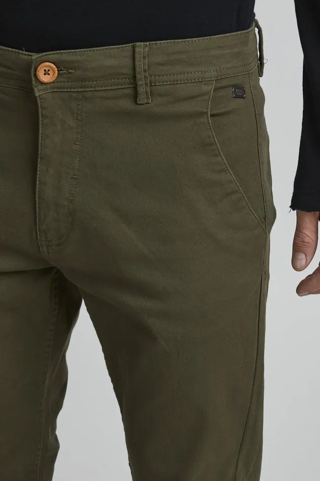 Men Blend Pants Casual Pants Olive Night Green