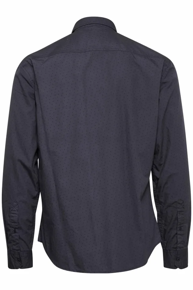 Men Blend Shirts Long Sleeved Shirt Ebony Grey