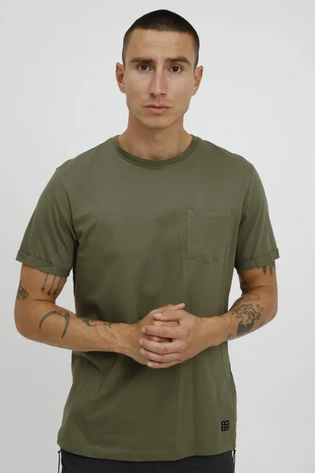 Men Blend TShirts Tshirt Winter Moss