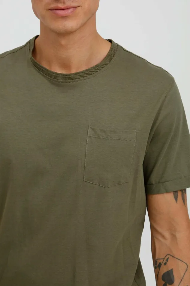 Men Blend TShirts Tshirt Winter Moss