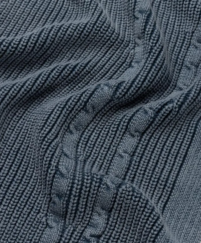 Men Blue Tano Knit Cardigan Daily Paper Hoodies and Sweaters Men Blue Tano Knit Cardigan Daily Paper Hoodies and Sweaters