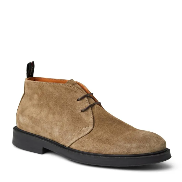 Men Boots Bruno Magli Taddeo Classic Chukka Suede BootTaupe